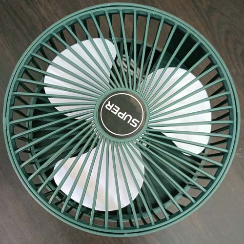 Super Portable Mini Folding Fan - USB Rechargeable Standing Desk Fan - 3 Speeds - 3000mAh Battery Operated Fan for Home, Camping, Outdoor and Office, 6.5-Inch