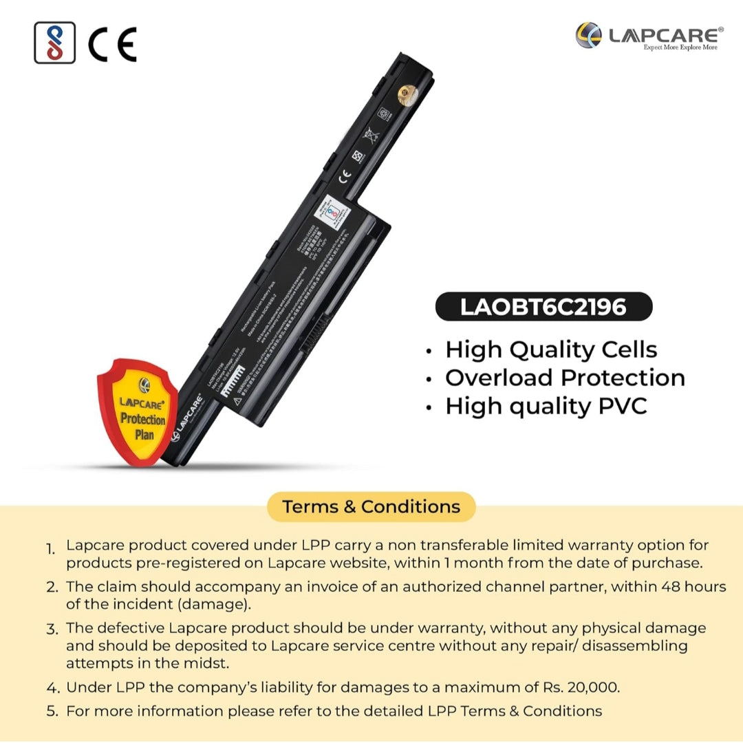 Lapcare Laptop Battery for Acer Aspire E1-571 E1-531, E1-421 E1-431 E1-471, Acer V3-571 Battery 6 Cell
